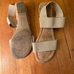 Tommy Bahama Cream Cork Sandals